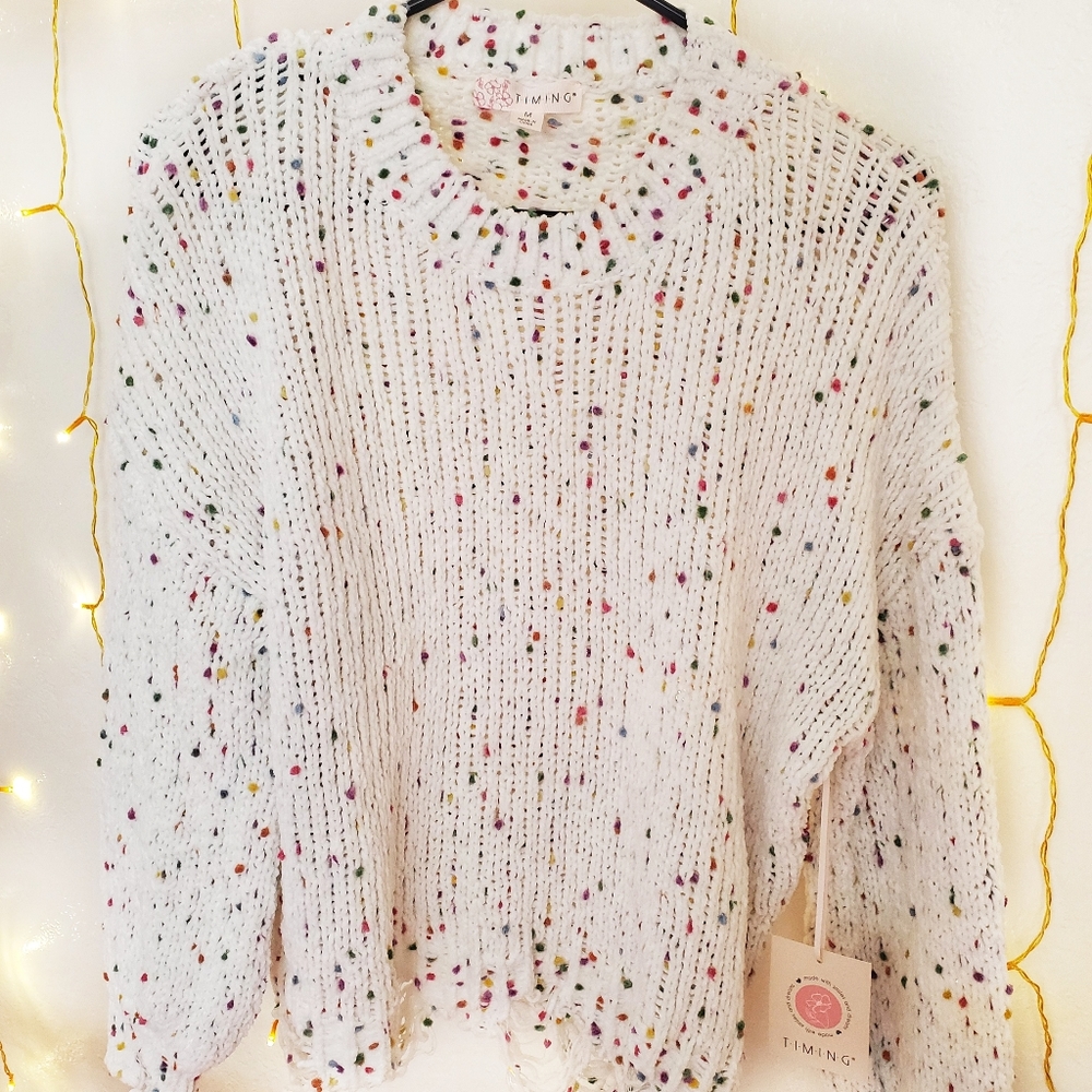 Nwt confetti sweater